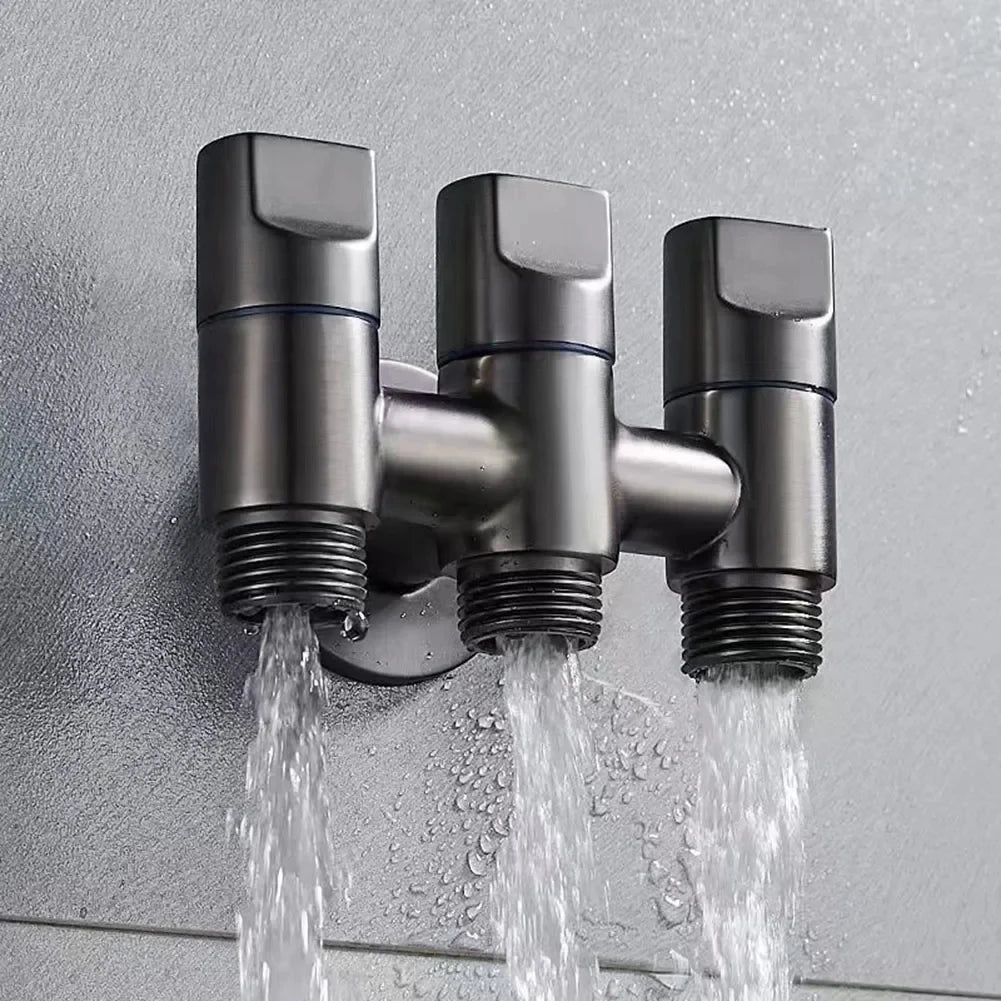 3-Way Angle Valve Multifunctional Diverter | Water Flow Control