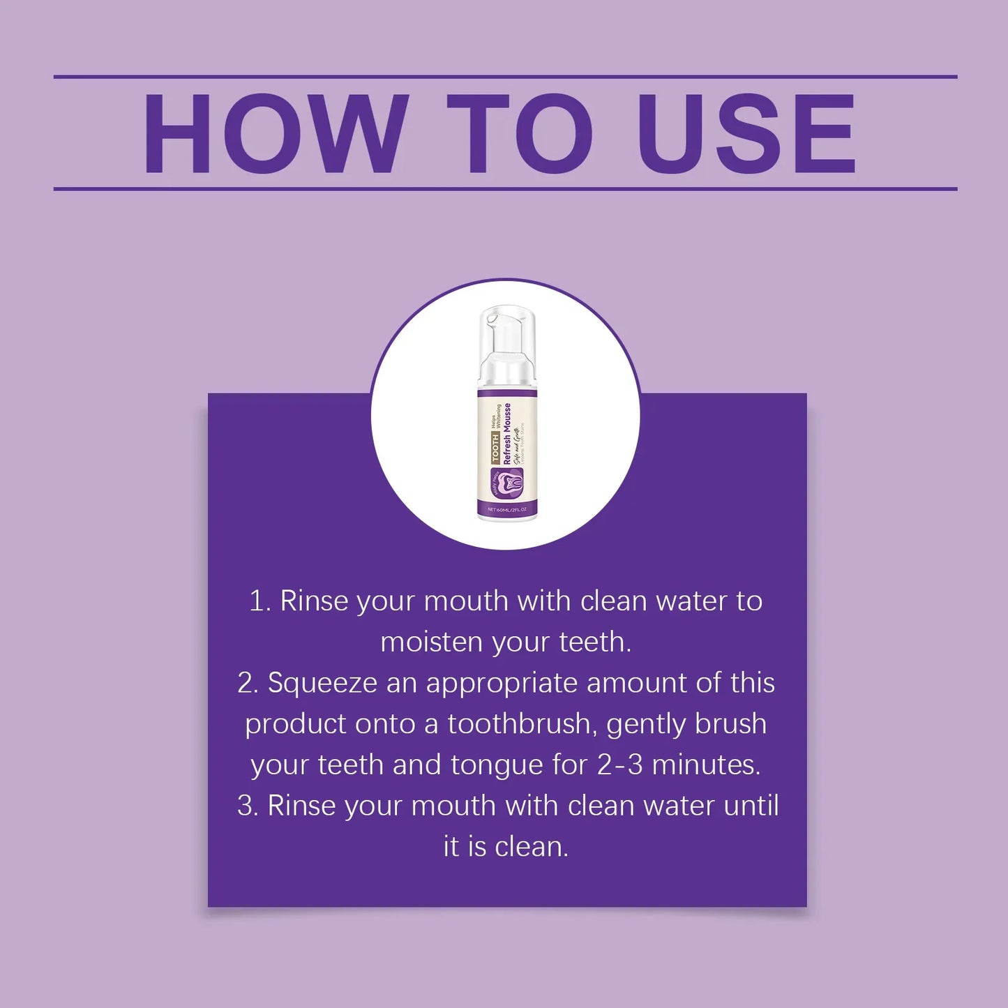 Tooth Freshening Mousse – Whitening & Fresh Breath Care 60ml
