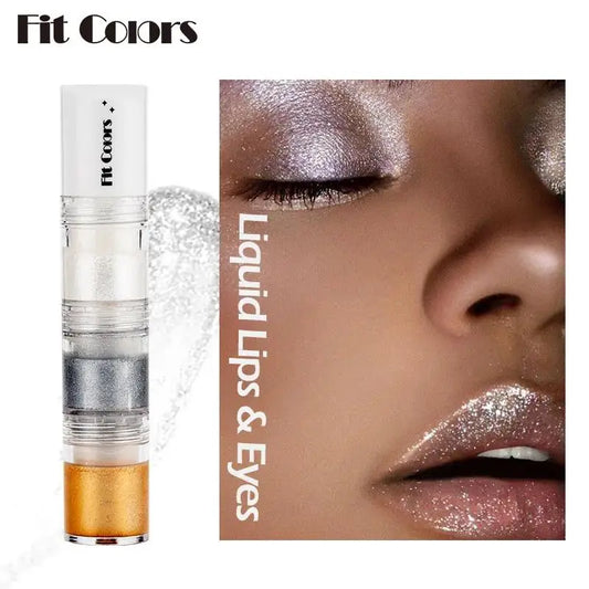 Fit Colors 3-in-1 Shimmer Glitter Liquid Eyeshadow & Lip Gloss Liquid Eyeshadow Set Oasis Select