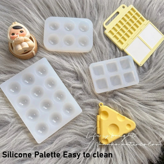 Silicone Paint Mixing Palette – 6 & 12 Grid Washable Tray Paint Mixing Palette Peaceful Pleasures Health and Wellness