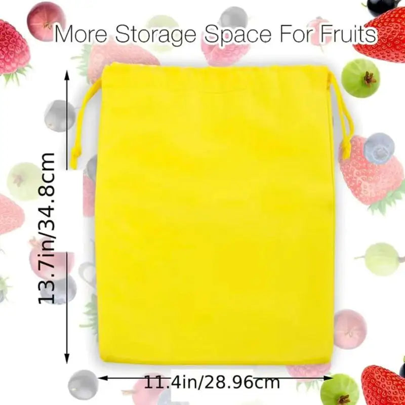 Reusable Canvas Drawstring Bags for Potato & Onion Storage