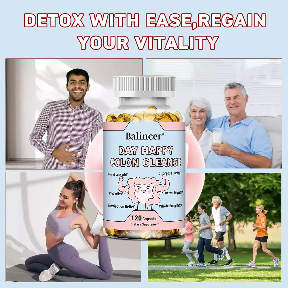Colon Cleanser Detox Capsules - Gentle Bowel Cleansing, Constipation & Bloating Relief, Digestive Health & Energy Boost Peaceful Pleasures Health and Wellness
