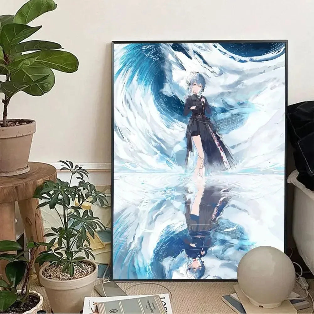 Hoshimachi Suisei Hololive Anime Canvas Wall Art Poster