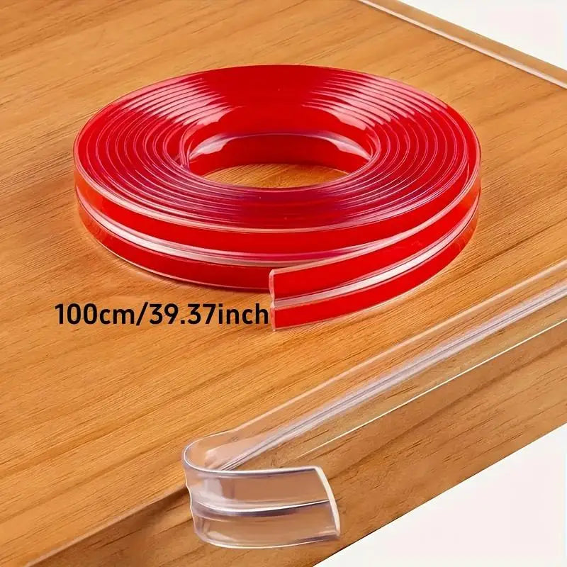 Clear Furniture Corner Guards Baby Proofing Thick Soft Rubber Edge Protector Strips Invisible Tape for Table Desk Cabinet Peaceful Pleasures Health and Wellness 100cm