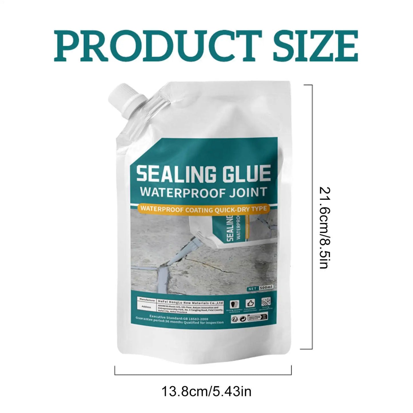 500ml Concrete Crack Filler Sealant | Heavy-Duty Grouting Liquid
