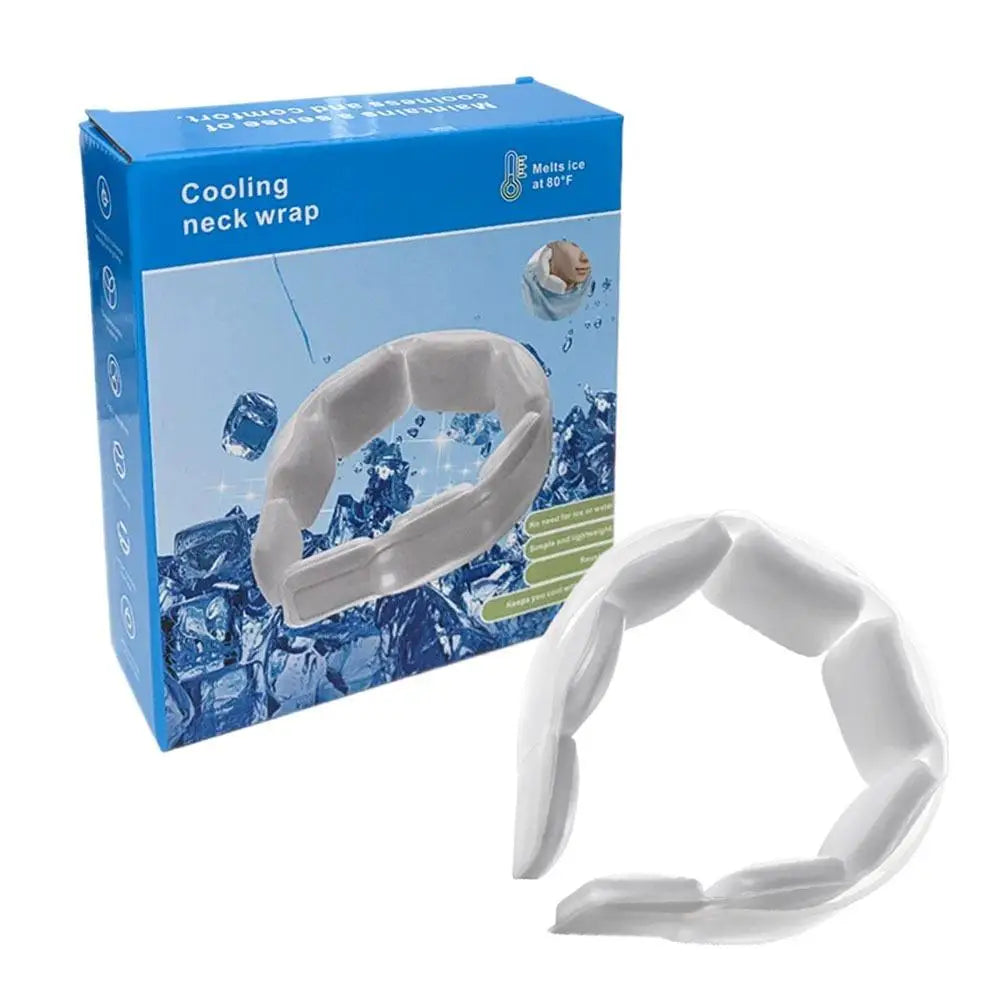 Wearable Ice Neck Wrap – PCM Cooling Neckband 150 Min Relief