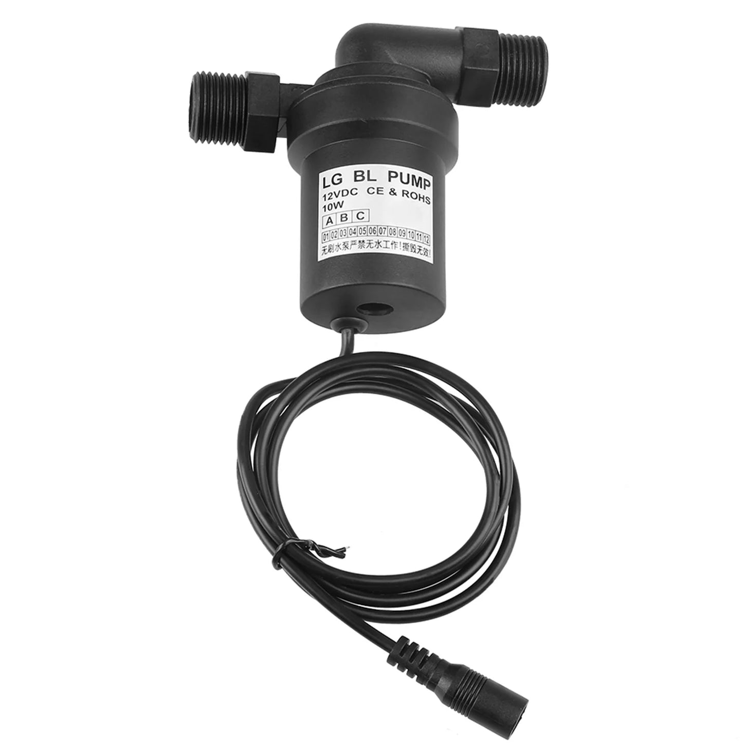 12V 10W Solar Temperature Water Pump DC Brushless Circulation Pumping
