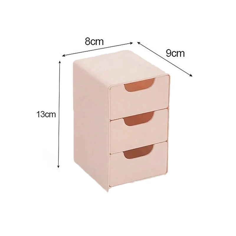 3-Tier Cosmetic Organizer with Drawers | Countertop Storage Box