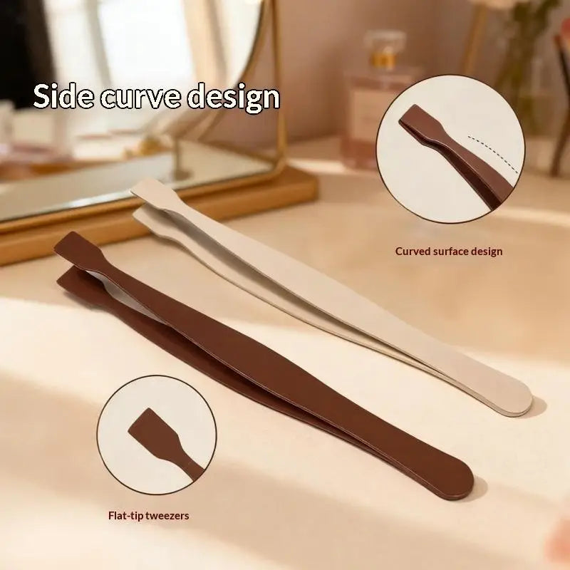 Non-Slip Eyelash Cluster Tweezers | Pro False Lash Applicator