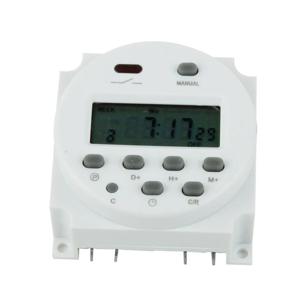 12V 16A Programmable Digital LCD Timer Switch – 16 On/Off
