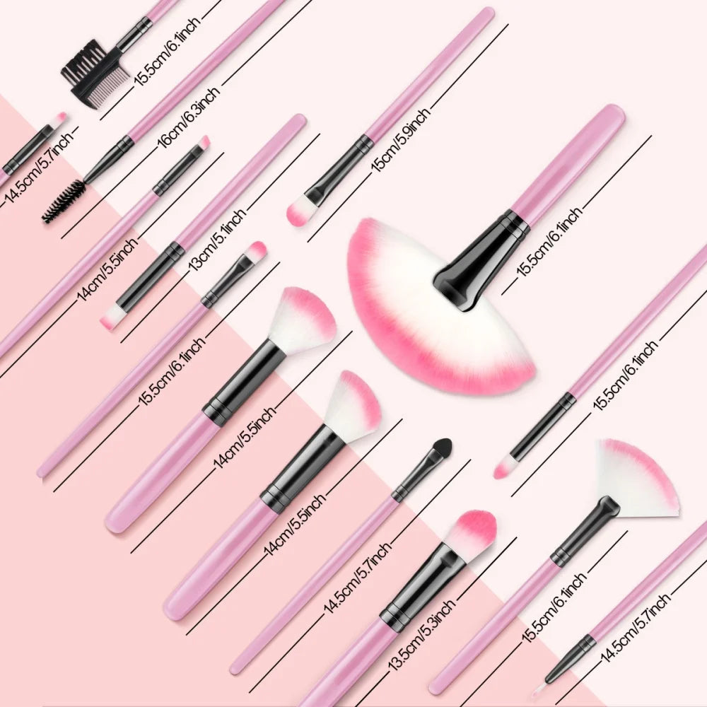 RUNTOIN 32-Piece Makeup Brush Set – Soft Fluffy Professional Kit