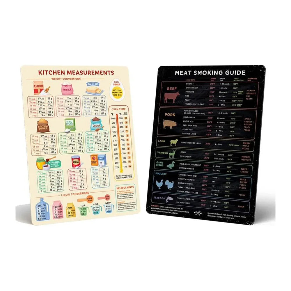 Eight Kitchen Fridge Stickers Conversion Convenience Chart Holiday