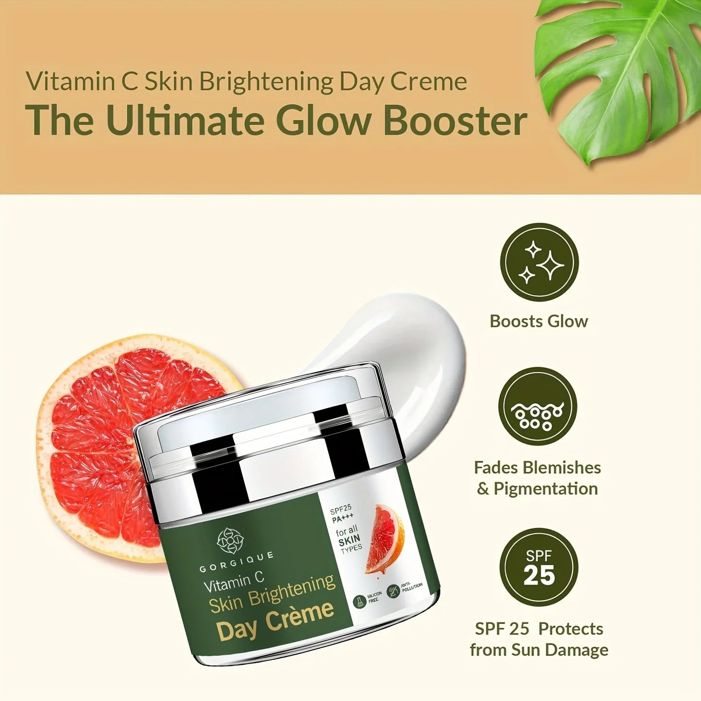 GORGIQUE Vitamin C Day Cream SPF 25 PA+++ Brightening 50ml