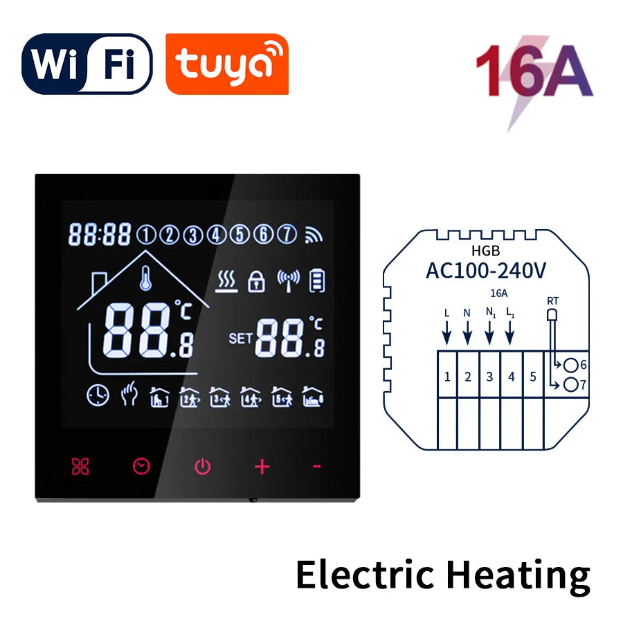 Tuya WiFi Smart Thermostat – Floor Heating & Gas Controller