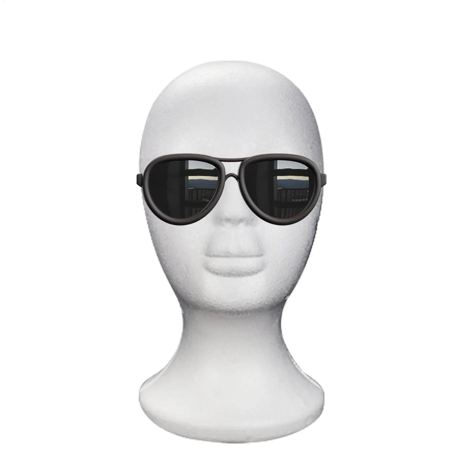 Women Head Model Glasses Headset Wig Display Stand Foam Female Foam Mannequin Head Hat Display Professional Photograph Props Peaceful Pleasures Health and Wellness