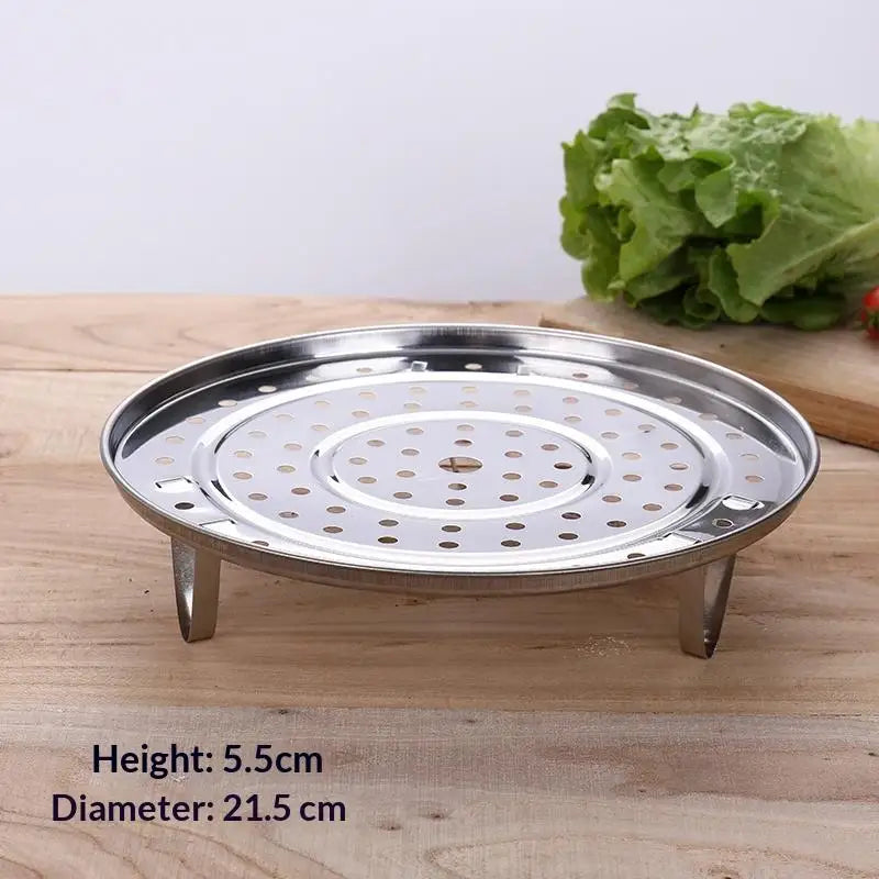 Stainless Steel Steamer Rack with Detachable Legs | Multi-Size