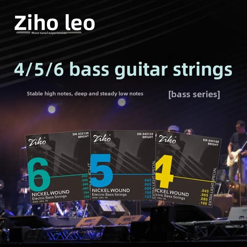 ZIKO DN-045 Four-string Electric Bass String Coated Anti-rust