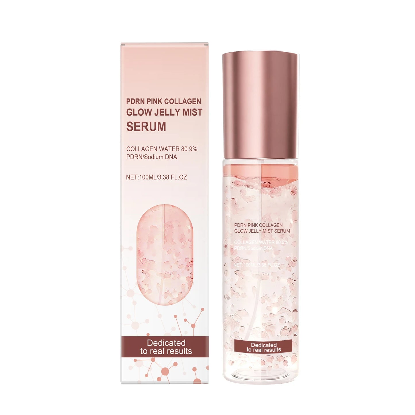 Hyaluronic Acid Face Essence Boost Skin Hydration Calm Facial Redness Firm Brighten Tone Light Texture Collagen Jelly Mist Serum Peaceful Pleasures Health and Wellness Collagen 100ml Boxed X 2PCS