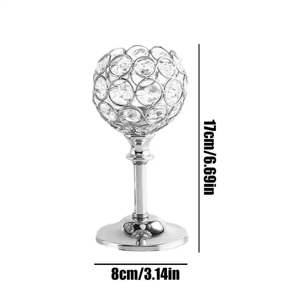 Elegant Vintage Crystal Candlestick Holders | Wedding & Home