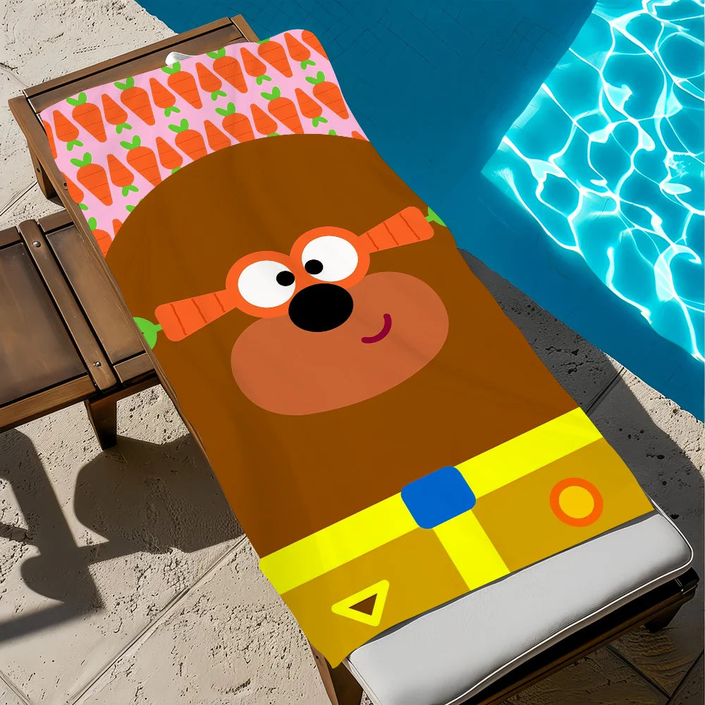 Hey Duggee Quick-Dry Beach Towel | Soft Anime Microfiber Towel Anime Beach Towel Peaceful Pleasures Health and Wellness z4 STJ80x160CM