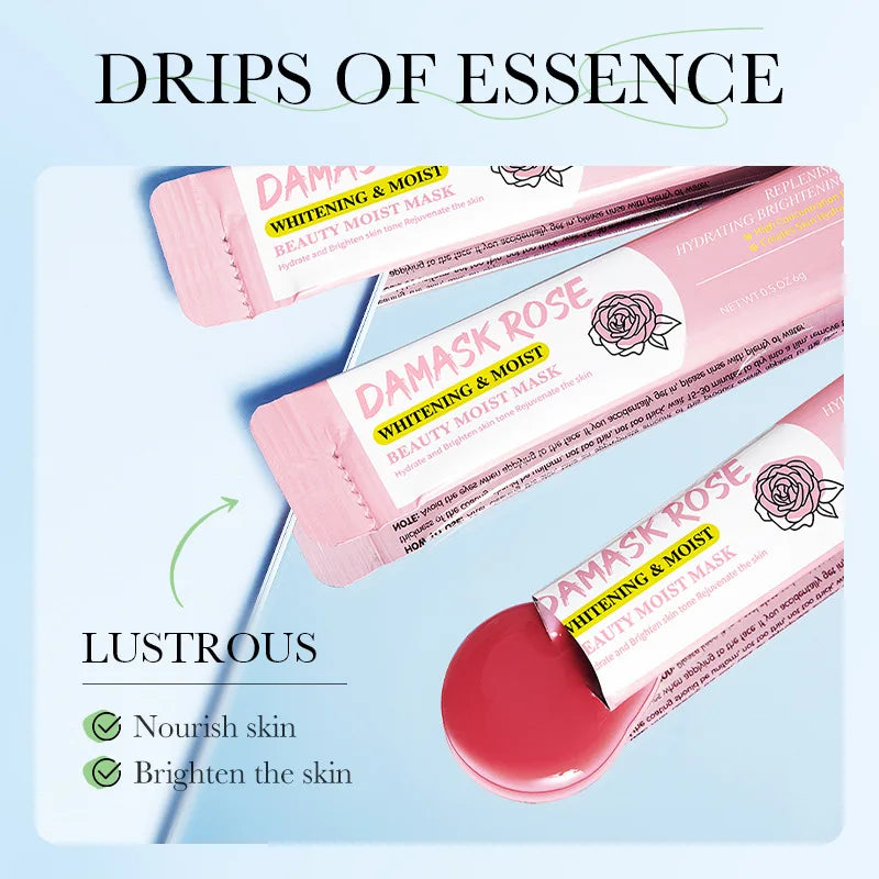 SADOER Rose & Kiwi Mud Face Mask 10pcs – Moisturizing & Bright