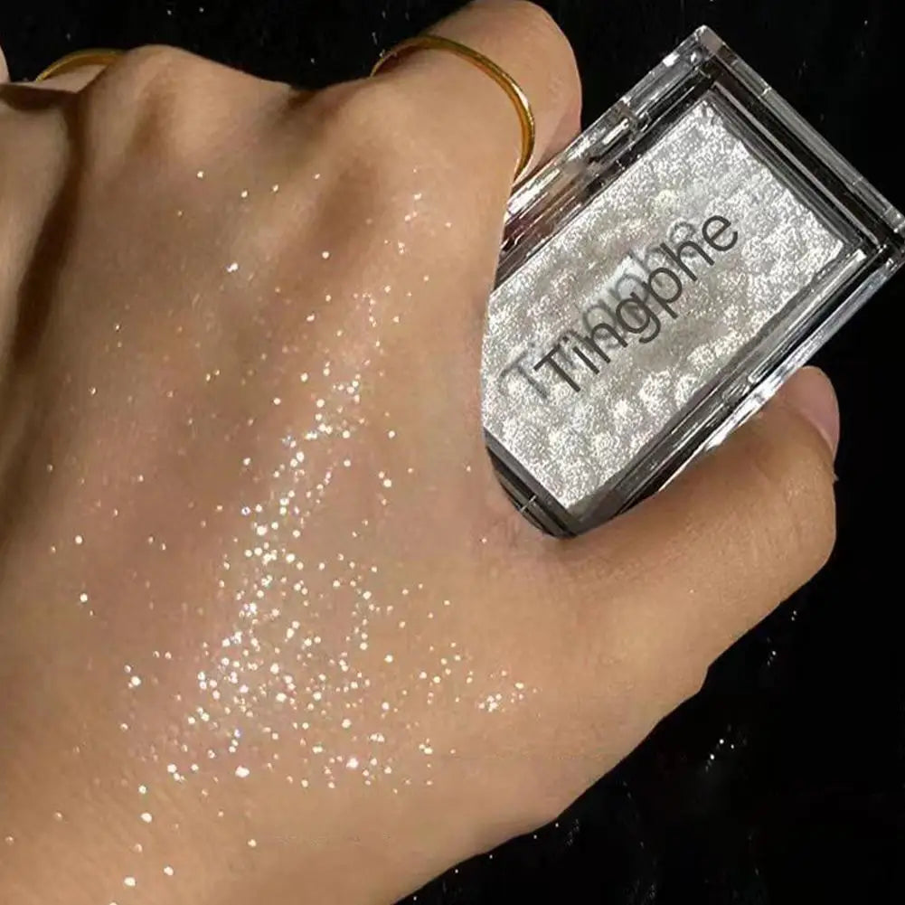 Diamond Highlighter Powder Palette Waterproof High Gloss Glitter Body Highlight Eyeshadow Face Contour Illuminator Makeup Peaceful Pleasures Health and Wellness 02
