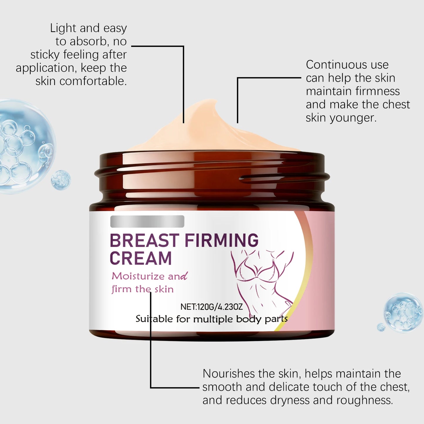 Women's Breast Care Cream – Moisturizing & Firming 120g