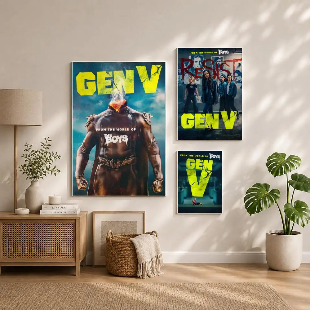TV G-Gen VS Poster HD Self Adhesive Waterproof Wall Art Ideal for Home Office Dorm Bedroom Great Gift Peaceful Pleasures Health and Wellness