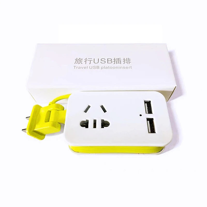 1.5M Extension Cord AC Outlets + 2 USB Ports Portable Power Strip Protector Peaceful Pleasures Health and Wellness