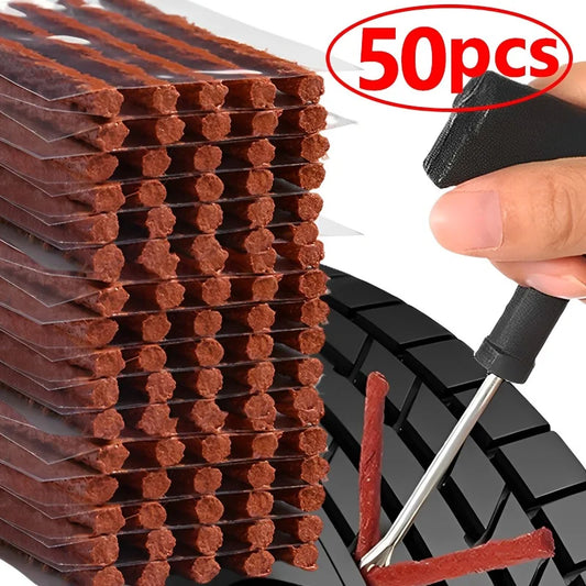 Tubeless Tire Repair Strips – Natural Rubber Plugs, 5 or 50 Pack Tire Repair Plugs Peaceful Pleasures Health and Wellness