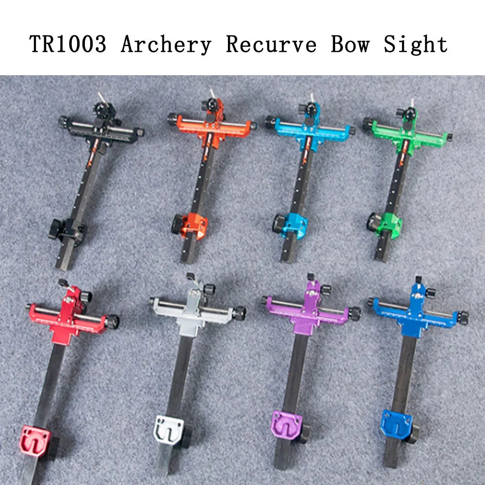Archery TR1003 Recurve Bow Sight 9inches Carbon Bar 1 Pin Aluminum