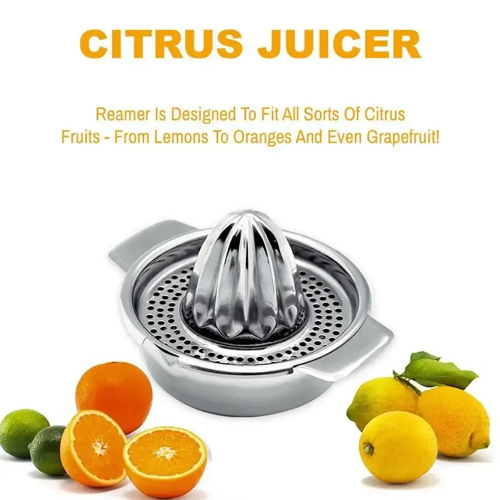 Stainless Steel Lemon Squeezer & Juicer with Bowl | Citrus Press