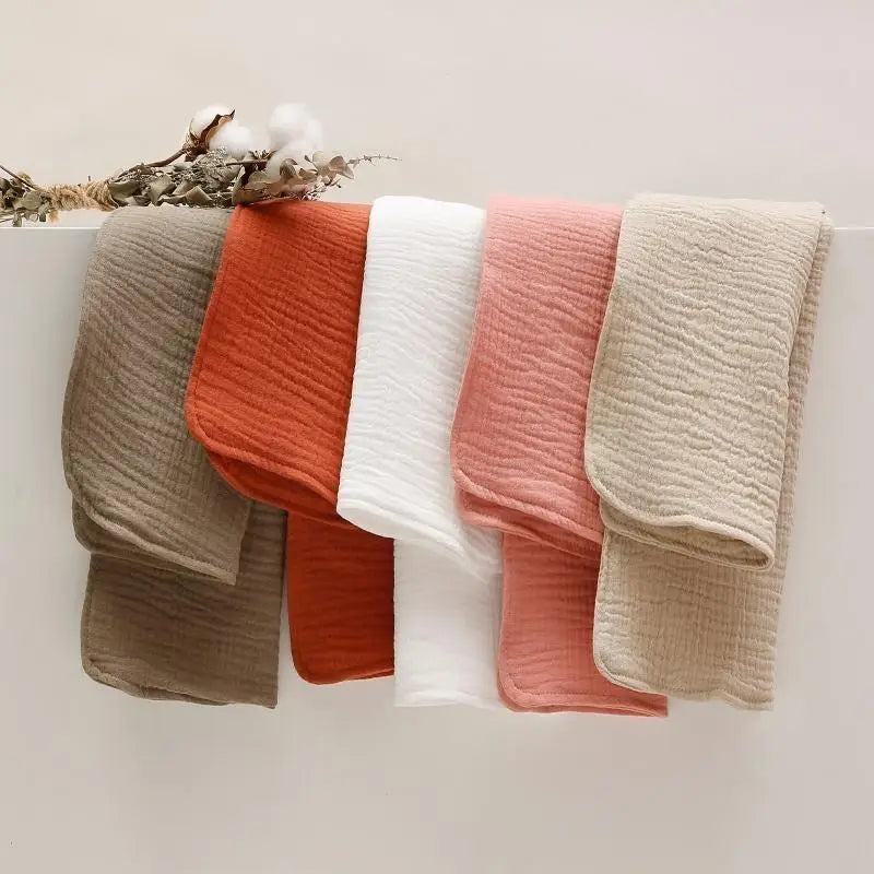 Baby Burp Cloths & Face Towels | Soft Cotton 11x23 in