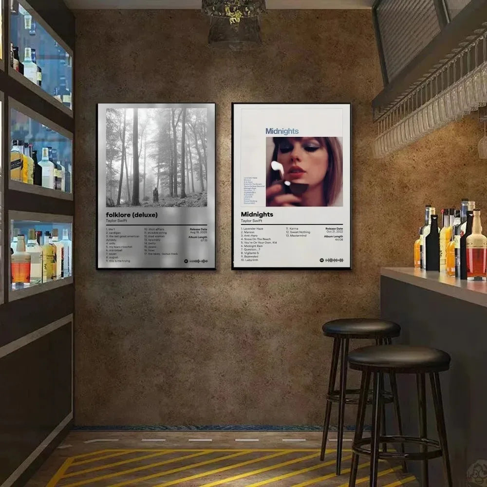 Taylor Swift Album Canvas Wall Art Poster | Evermore Speak Now