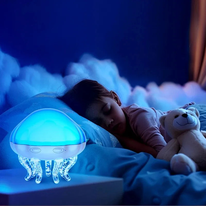 Jellyfish Galaxy Projector Night Light – 8 Color Modes