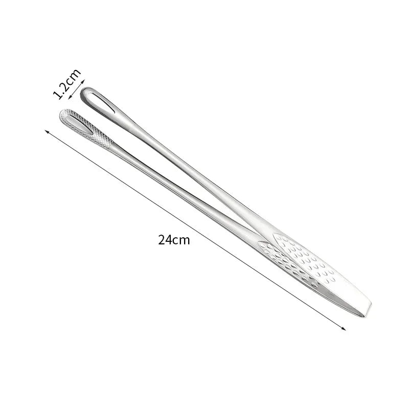 Stainless Steel BBQ & Kitchen Tongs | 24cm & 28cm Food Tongs
