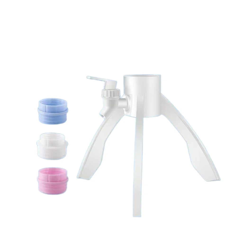 5L Inverted Water Bottle Dispenser Stand with Faucet & 3 Adapters