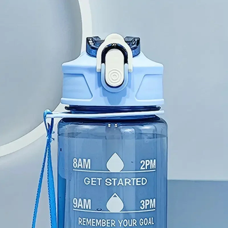 750ml Motivational Water Bottle – BPA-Free, Leakproof & Straw