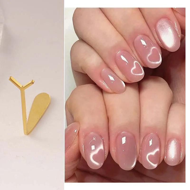 Y-Shape Cat Eye Magnet Wire | 3D Heart Nail Art Tool