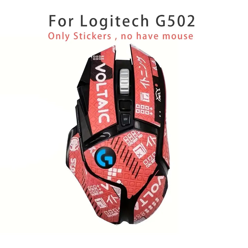 Anti-Slip Grip Stickers for Logitech G502 Mouse – PVC Sweat Peaceful Pleasures Health and Wellness G502 Full Red