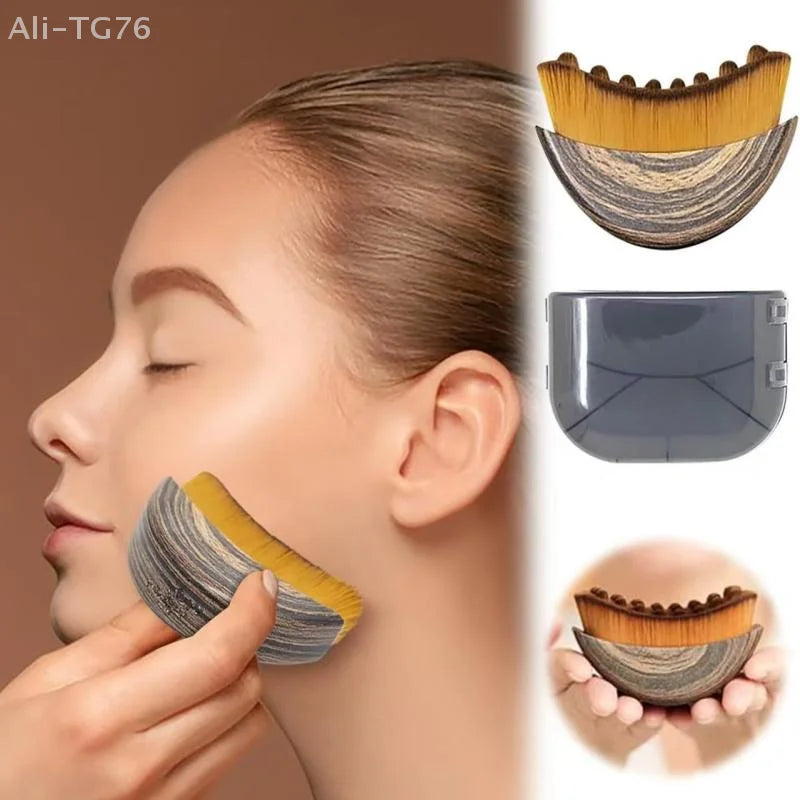 Facial Contour Dry Brush – Face Sculpting Drainage Massager