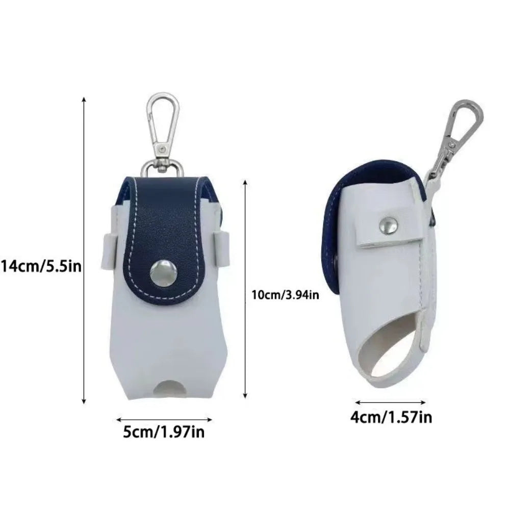 Portable Mini Golf Ball Protection Bag Outdoor Sports Dopamine Color Series with Keychain Can Hanging Small Waist Golf Bags Peaceful Pleasures Health and Wellness
