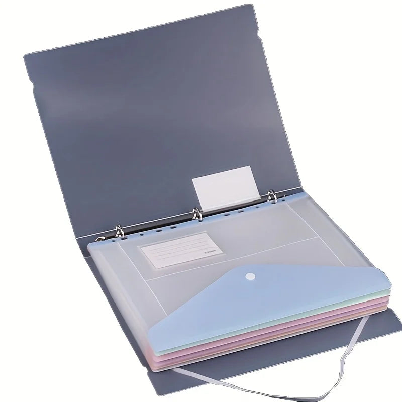 6-Pack Expandable Binder Pockets 11-Hole Side-Opening Folders