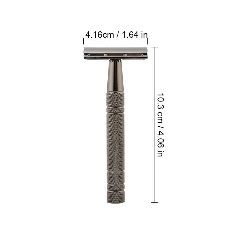Rose Gold Double Edge Safety Razor + 10 Blades – Men & Women