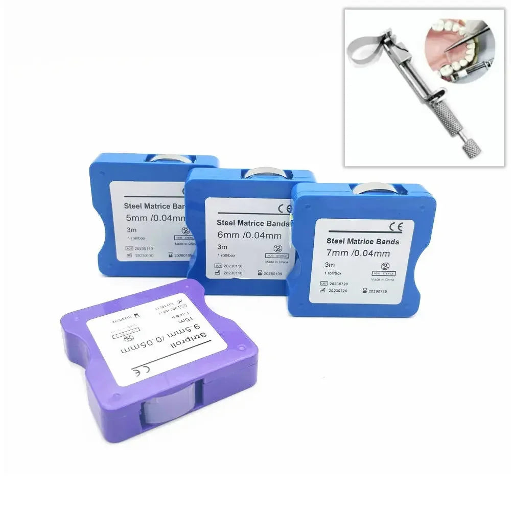 Dental Matrix Bands – Steel & Resin Strips for Tooth Restoration