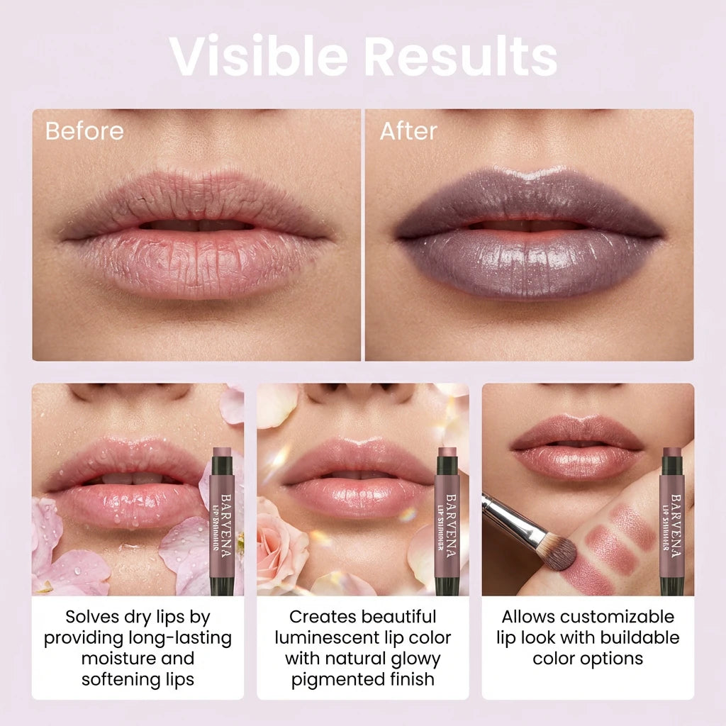Dark Purple Tinted Lip Balm Stick | Shimmer & Hydration