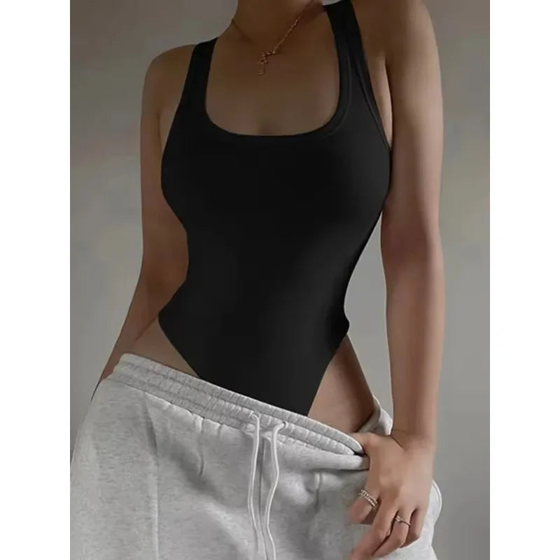 Women's Off Shoulder Halter Knit Bodysuit | Sexy Clubwear Top