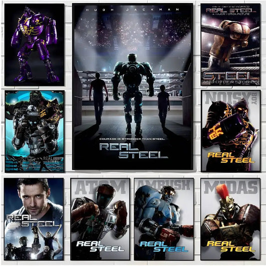 Real Steel Movie Poster – HD Waterproof Wall Art Décor Movie Wall Poster Peaceful Pleasures Health and Wellness