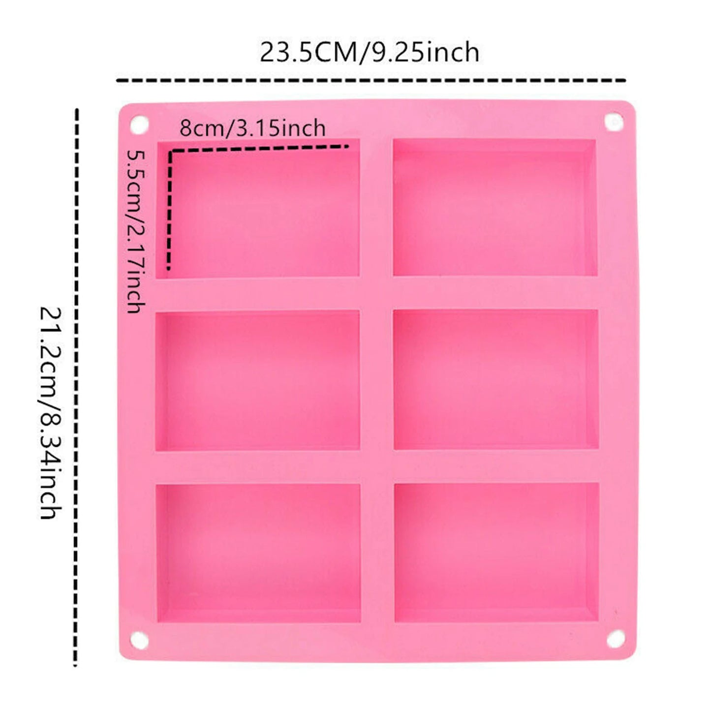 Silicone Soap Molds Heat Resistance And Reusable Baking Molds for Baking, Biscuit Chocolate Mold Peaceful Pleasures Health and Wellness
