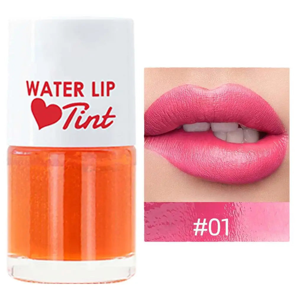 Matte Water Lip Tint & Cheek Blush – Waterproof, 6 Colors